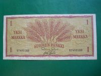Лот: 20891238. Фото: 2. Финляндия 1 марка 1963 г. Банкноты