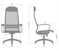 Лот: 20986624. Фото: 2. Кресло МЕТТА комплект 6 (Белый... Офисная мебель и домашние кабинеты