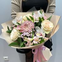 Лот: 21136293. Фото: 4. Букет хризантема, розы, орхидеи... Красноярск