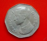 Лот: 825317. Фото: 2. Таиланд 5 бат 1972 г. крупная... Монеты
