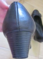 Лот: 13075607. Фото: 2. Туфли, р.40, черные, кожа натуральная... Женская обувь