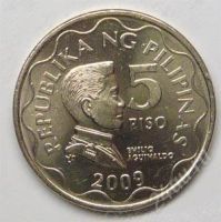 Лот: 1098781. Фото: 2. Филипины. 5 песо 2009г. Монеты