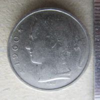 Лот: 22178261. Фото: 5. Монета 5 пять франк Бельгия 1960...