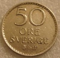 Лот: 11029006. Фото: 2. 50 оре 1973 Швеция. Монеты