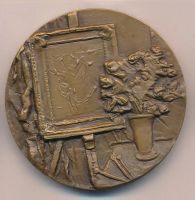 Лот: 10016474. Фото: 2. СССР Медаль 1989 художник Константин... Значки, медали, жетоны