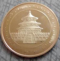 Лот: 11253107. Фото: 2. Сувенирная монета Панда Китай... Монеты
