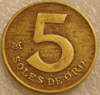 Лот: 7833873. Фото: 2. 5 соль 1979 Перу. Монеты