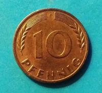 Лот: 20773029. Фото: 2. Германия (ФРГ) 10 пфеннингов 1950... Монеты