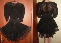 Лот: 1579822. Фото: 3. Черное ажурное платье. Одежда, обувь, галантерея