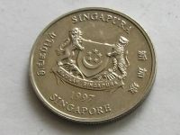 Лот: 7766489. Фото: 6. Монета 20 цент Сингапур 1997 герб...