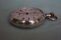 Лот: 5975145. Фото: 7. Старинные серебрянные часы хронограф...