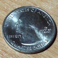 Лот: 6560736. Фото: 2. 25 центов США парк Гавайские Вулканы... Монеты