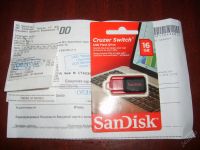 Лот: 4800441. Фото: 2. USB Sandisk 16Gb (новая, за 200рб... Носители информации