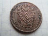 Лот: 21772535. Фото: 2. Бельгия 2 сантима 1902. Монеты