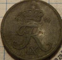 Лот: 9449668. Фото: 2. Дания 2 эре 1959. Монеты
