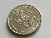 Лот: 7770160. Фото: 6. Монета 20 цент Сингапур 1990 герб...