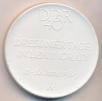 Лот: 18687907. Фото: 2. Германия ГДР Дни Дрездена в Ленинграде... Значки, медали, жетоны