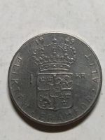 Лот: 16482690. Фото: 2. Швеция 1 крона, 1969 года. Монеты