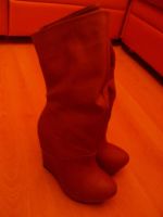 Лот: 3302368. Фото: 2. Рыжие сапожки 36 размера. Женская обувь