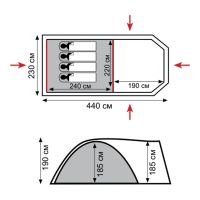 Лот: 15937117. Фото: 6. Палатка- шатер Tramp Anaconda...