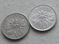 Лот: 19960721. Фото: 4. Монета 10 цент Сингапур 1986... Красноярск