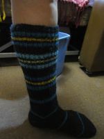 Лот: 17560850. Фото: 2. вязанные носки-гетры. Вязание, шитье