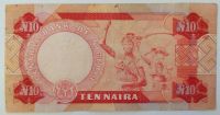 Лот: 22028612. Фото: 2. Нигерия 10 найра 1984 2 тип подписей... Банкноты