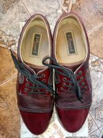 Лот: 18951626. Фото: 5. Элитные бордовые мужские туфли...
