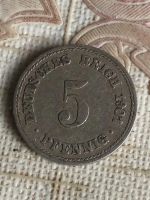 Лот: 16697414. Фото: 2. Германия 5 пфеннигов, 1901 Отметка... Монеты
