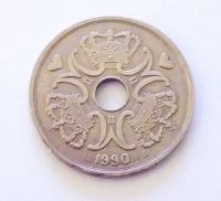 Лот: 21145055. Фото: 2. Дания 5 крон 1990. Монеты