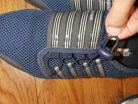 Лот: 20553381. Фото: 2. Кроссовки синие вместо шнурков... Женская обувь