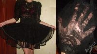 Лот: 1579822. Фото: 2. Черное ажурное платье. Женская одежда