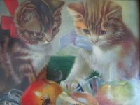 Лот: 7833929. Фото: 2. Картина репродукция Котики котята... Картины, панно