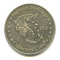 Лот: 19127672. Фото: 2. Греция 2012 жетон Крит Кносс дворец... Значки, медали, жетоны