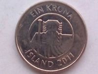 Лот: 18449511. Фото: 2. Монета Исландии 1 крона. Монеты