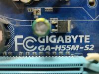 Лот: 21395865. Фото: 2. Мат. плата Gigabyte GA-H55M-S2... Комплектующие