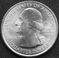 Лот: 6346878. Фото: 2. США 25 центов 2014г UNC = 25-й... Монеты