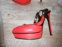 Лот: 16666580. Фото: 2. Туфли красные на высоком каблуке. Женская обувь