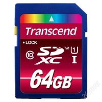 Лот: 2736700. Фото: 2. Карта памяти SD XC 64 GB Transcend... Носители информации