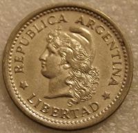 Лот: 8328335. Фото: 2. 1 песо 1957 Аргентина. Монеты