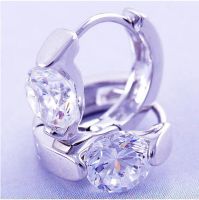 Лот: 3853908. Фото: 2. серьги Lightweight 9K White Gold... Ювелирные изделия, бижутерия, часы