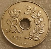 Лот: 7799403. Фото: 2. 25 оре 1967 год Дания. Монеты