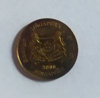 Лот: 19957699. Фото: 2. Сингапур 5 центов 2000. Монеты