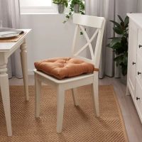 Лот: 3664918. Фото: 2. Подушка на стул, бежевый, серый... Домашний текстиль