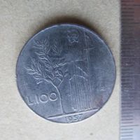 Лот: 20869403. Фото: 5. Монета 100 лир сто Италия 1957...