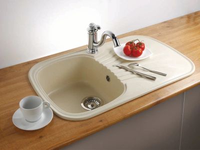 Лот: 4996902. Фото: 1. Кухонная мойка «Granicom» из мрамора... Мойки кухонные