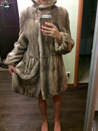 Лот: 4953832. Фото: 1. Норковая шубка, размер 42, покупала... Верхняя одежда
