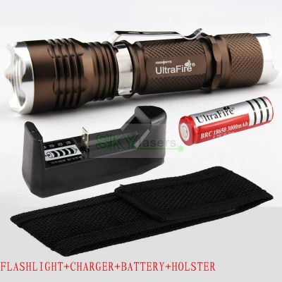 Лот: 3532602. Фото: 1. Мощный светодиодный фонарик UltraFire... Фонарики