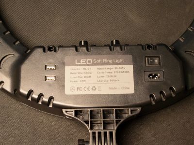 Лот: 19555427. Фото: 1. Кольцевая светодиодная лампа для... Штативы, держатели