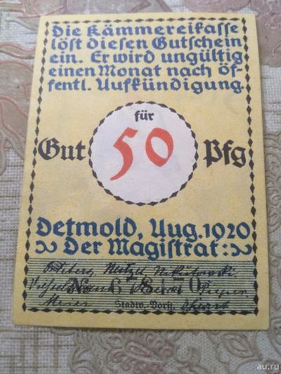 Лот: 16852237. Фото: 1. 50 пфеннигов 1920 года Германия... Германия и Австрия